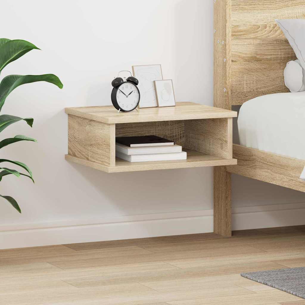 Nachtkastje Sonoma Eiken 40 x 31 x 15 cm Bewerkt hout