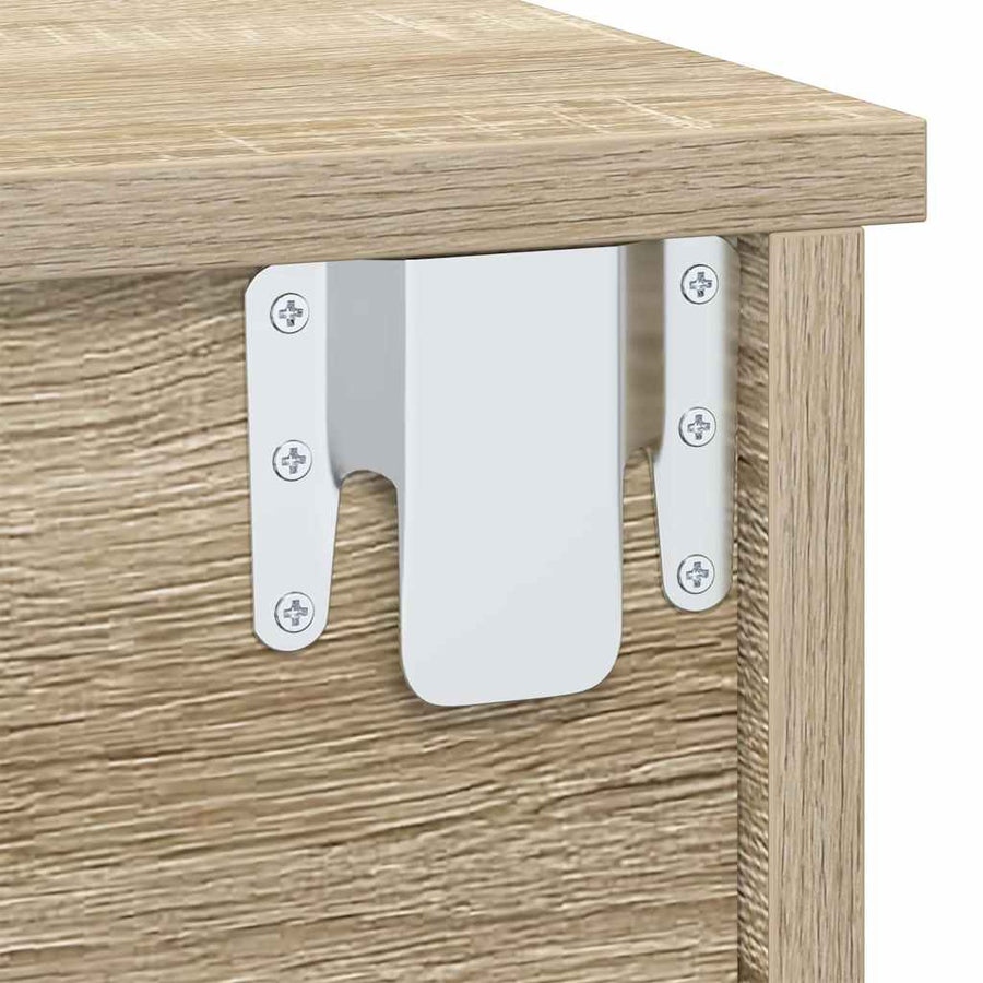 Nachtkastje 2 pcs Sonoma Eiken 40 x 31 x 15 cm Bewerkt hout