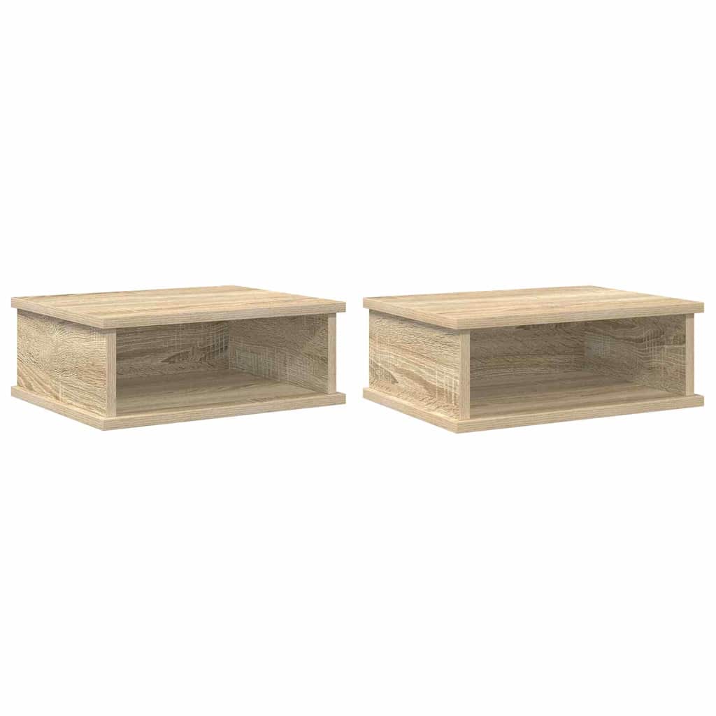Nachtkastje 2 pcs Sonoma Eiken 40 x 31 x 15 cm Bewerkt hout