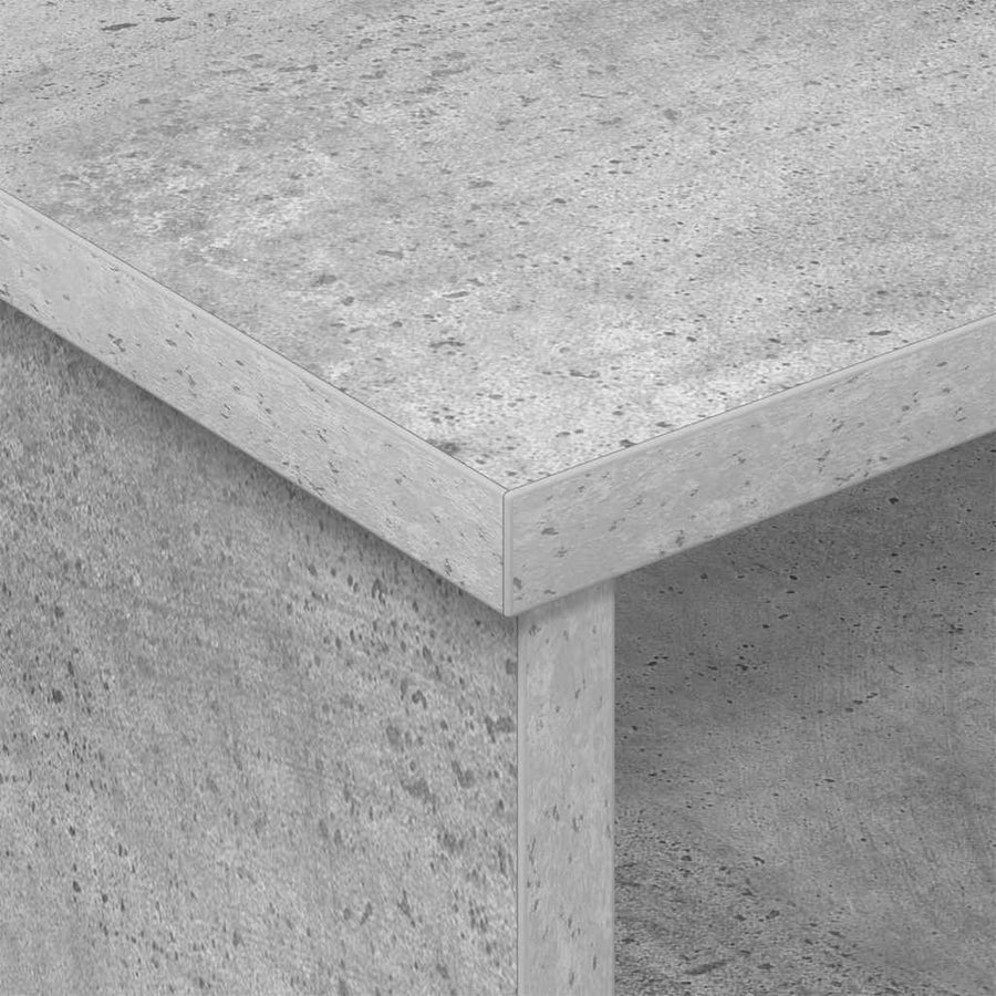 Nachtkastje Beton Grijs 40 x 31 x 15 cm Bewerkt hout