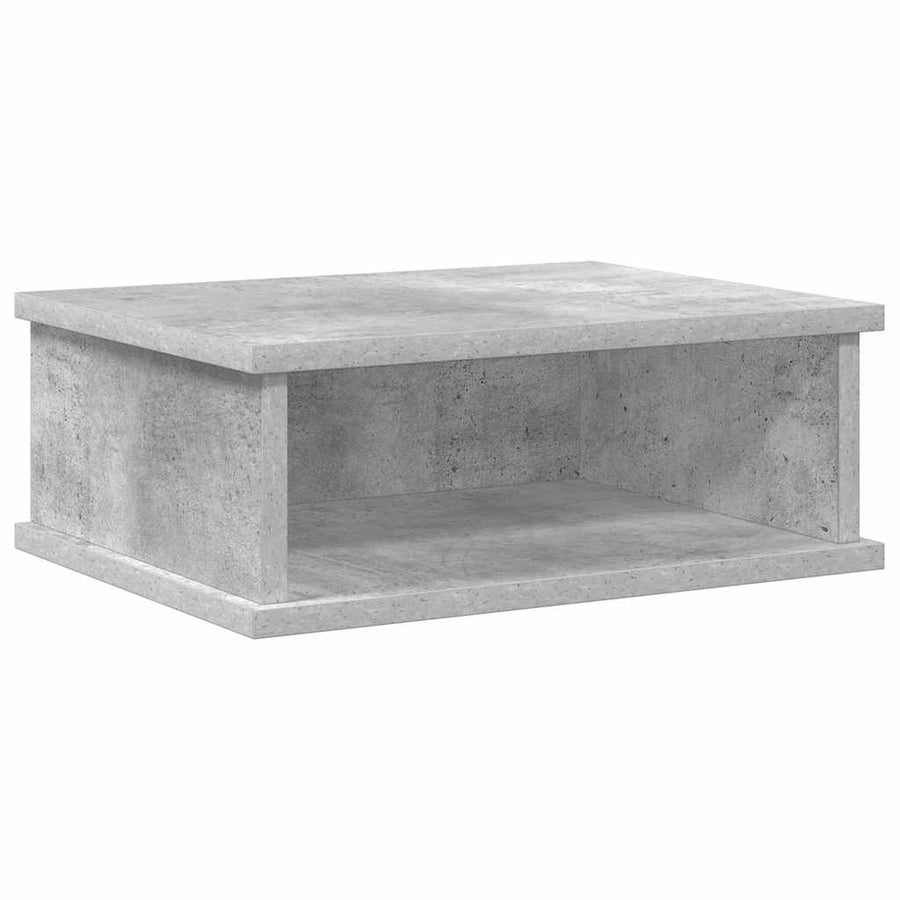 Nachtkastje Beton Grijs 40 x 31 x 15 cm Bewerkt hout