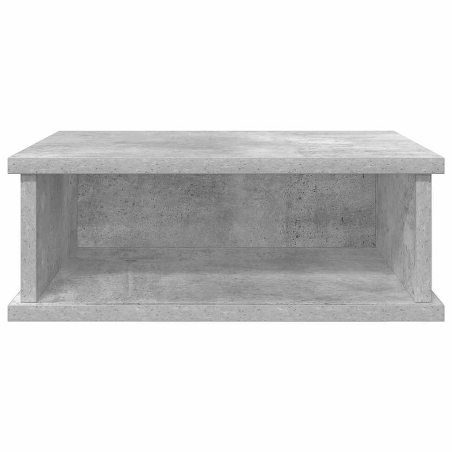 Nachtkastje Beton Grijs 40 x 31 x 15 cm Bewerkt hout