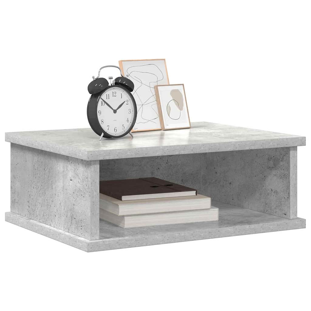 Nachtkastje 2 pcs Beton Grijs 40 x 31 x 15 cm Bewerkt hout