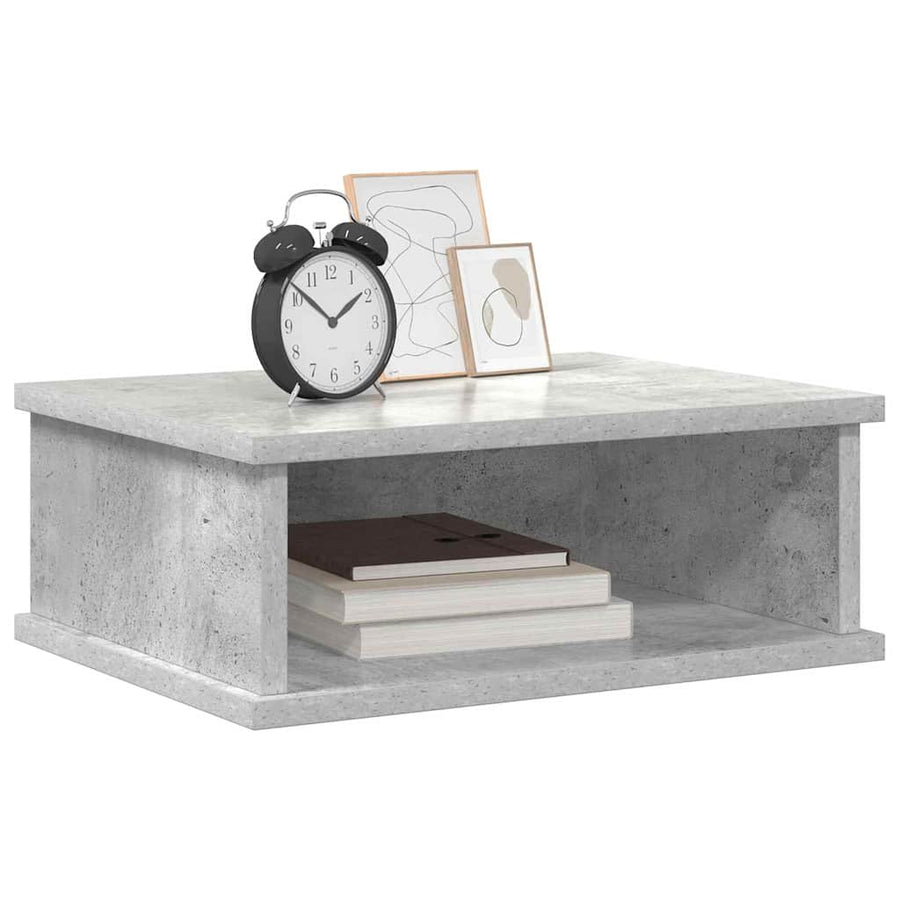 Nachtkastje 2 pcs Beton Grijs 40 x 31 x 15 cm Bewerkt hout