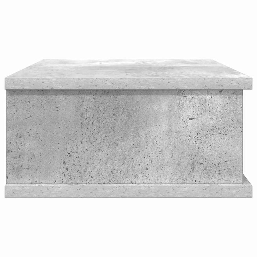 Nachtkastje 2 pcs Beton Grijs 40 x 31 x 15 cm Bewerkt hout