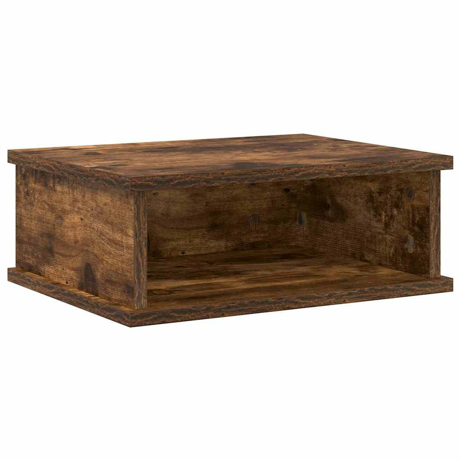Nachtkastje 2 pcs Gerookt eiken 40 x 31 x 15 cm Bewerkt hout