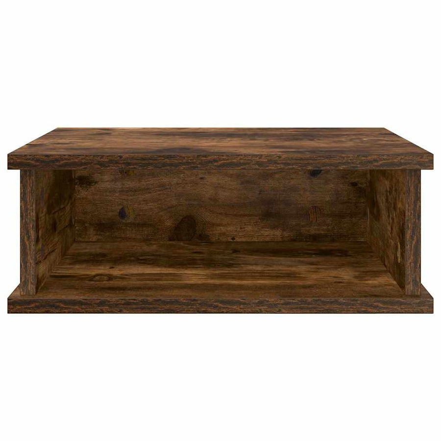 Nachtkastje 2 pcs Gerookt eiken 40 x 31 x 15 cm Bewerkt hout