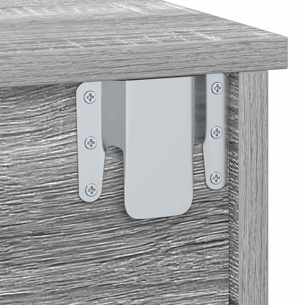 Nachtkastje Grijs Sonoma 40 x 31 x 15 cm Bewerkt hout