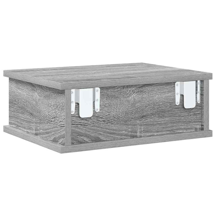 Nachtkastje Grijs Sonoma 40 x 31 x 15 cm Bewerkt hout