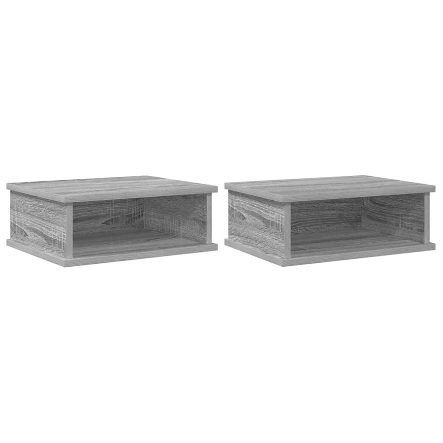 Nachtkastje 2 pcs Grijs Sonoma 40 x 31 x 15 cm Bewerkt hout