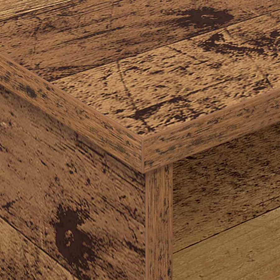 Nachtkastje Oudhout 40 x 31 x 15 cm Bewerkt hout
