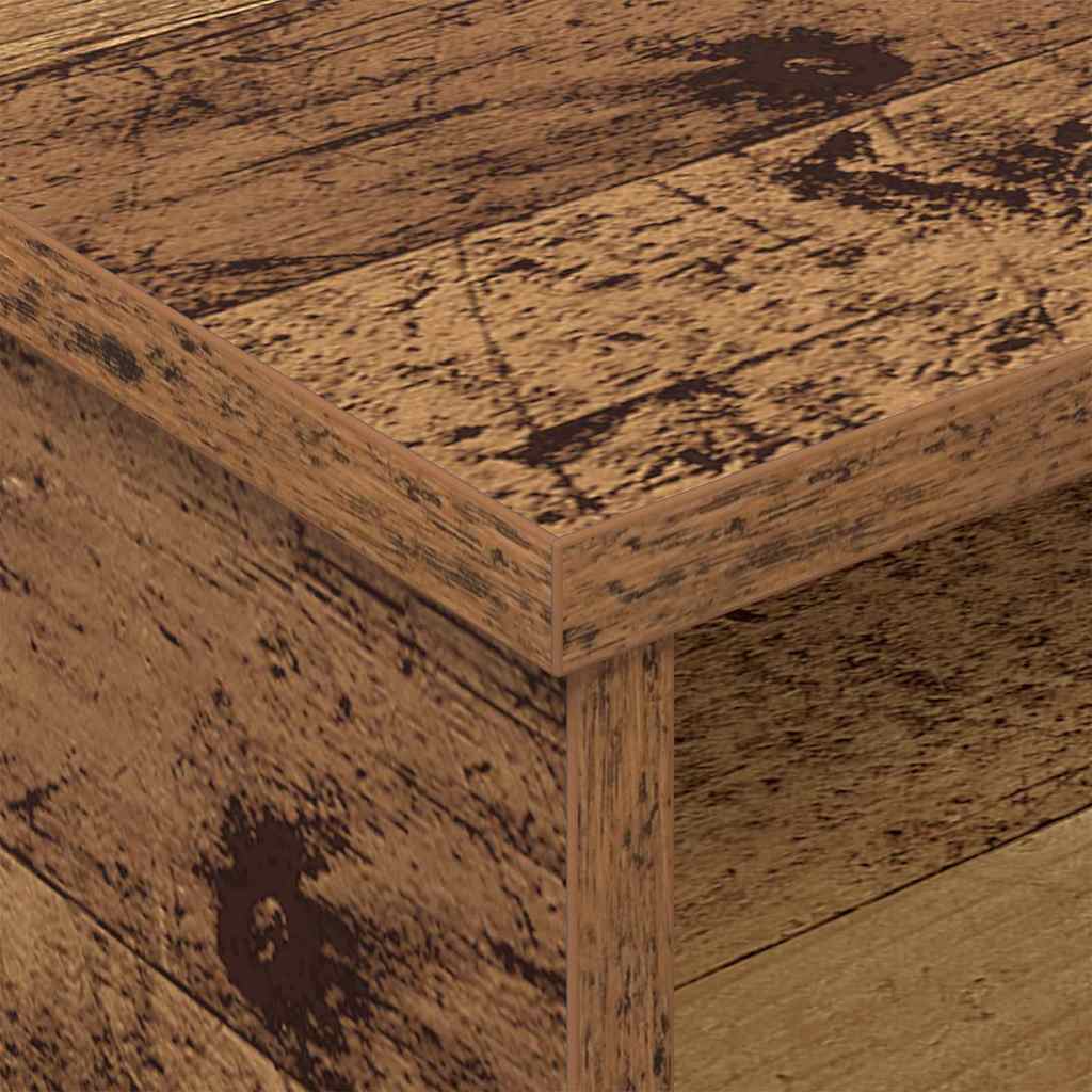 Nachtkastje 2 pcs Oudhout 40 x 31 x 15 cm Bewerkt hout
