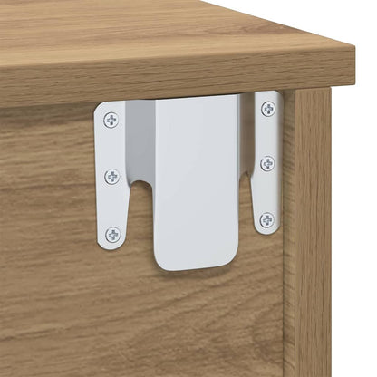 Nachtkastje Artisan Eiken 40 x 31 x 15 cm Bewerkt hout