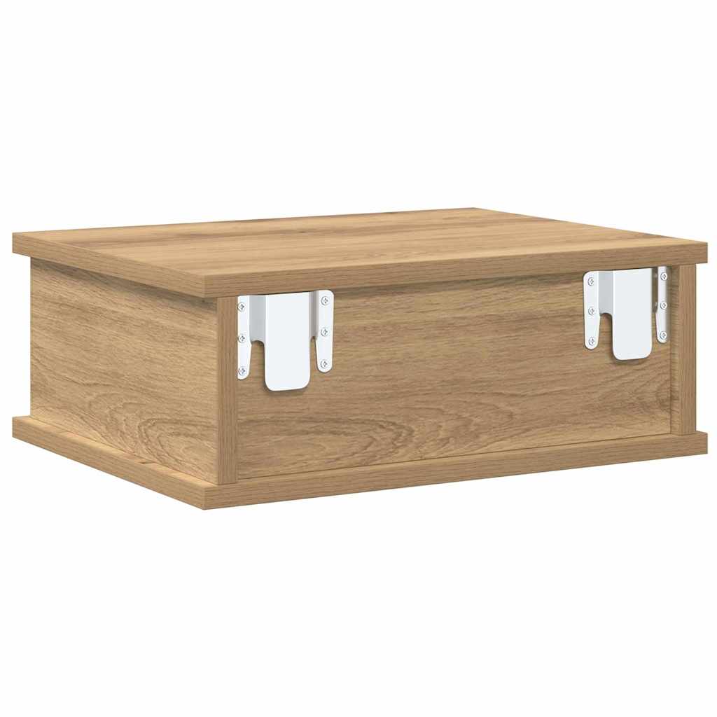 Nachtkastje Artisan Eiken 40 x 31 x 15 cm Bewerkt hout