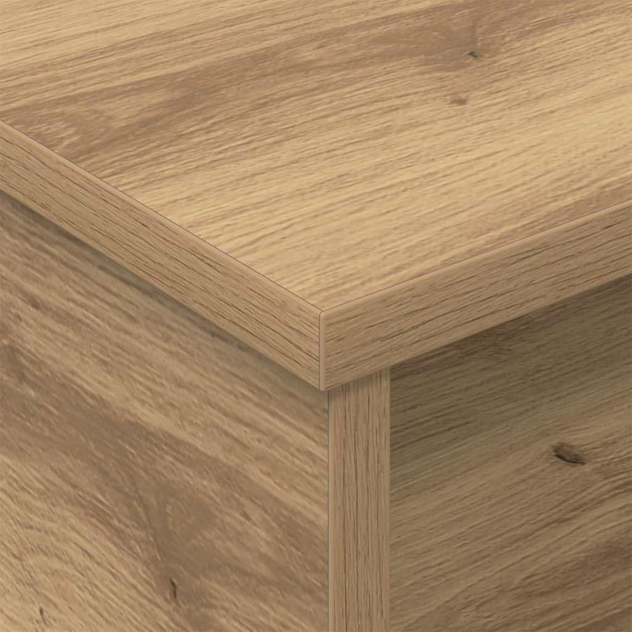 Nachtkastje 2 pcs Artisan Eiken 40 x 31 x 15 cm Bewerkt hout
