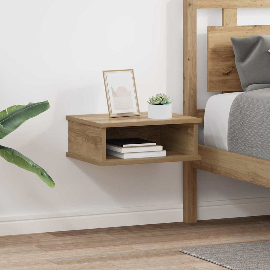 Nachtkastje 2 pcs Artisan Eiken 40 x 31 x 15 cm Bewerkt hout