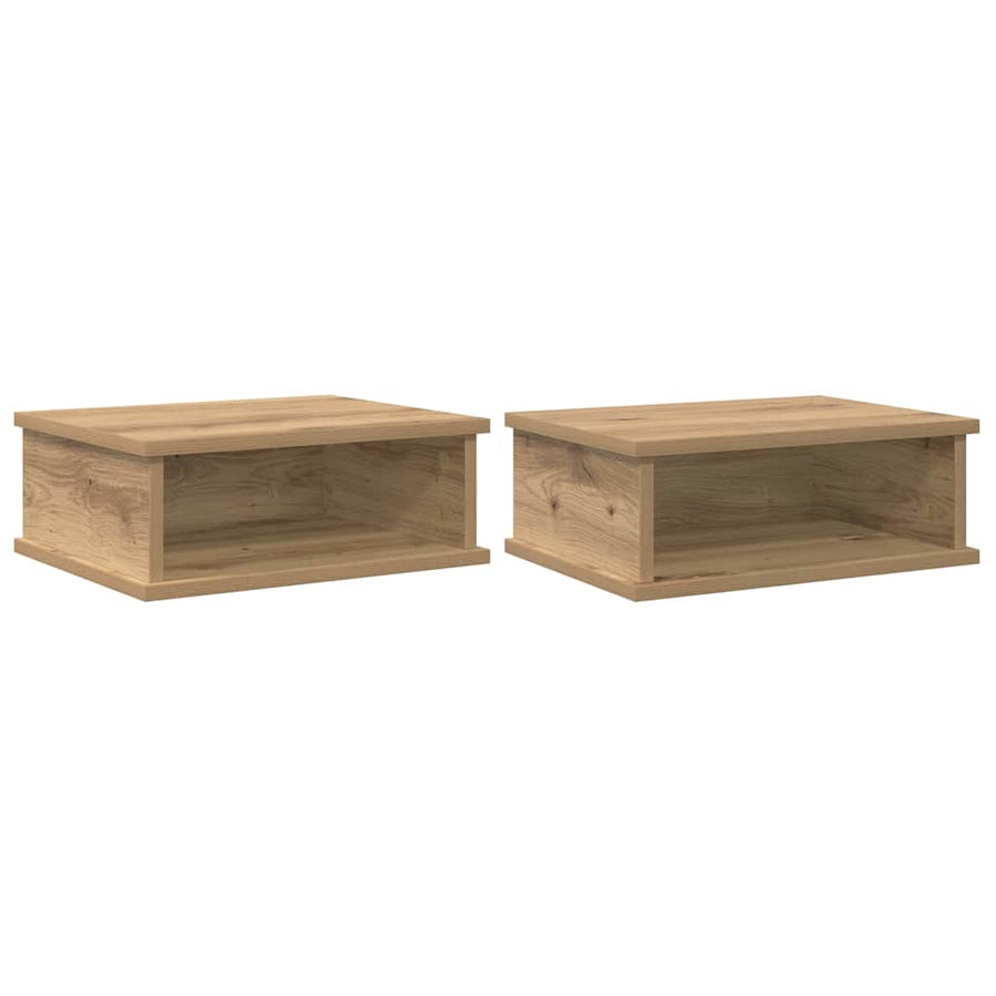 Nachtkastje 2 pcs Artisan Eiken 40 x 31 x 15 cm Bewerkt hout