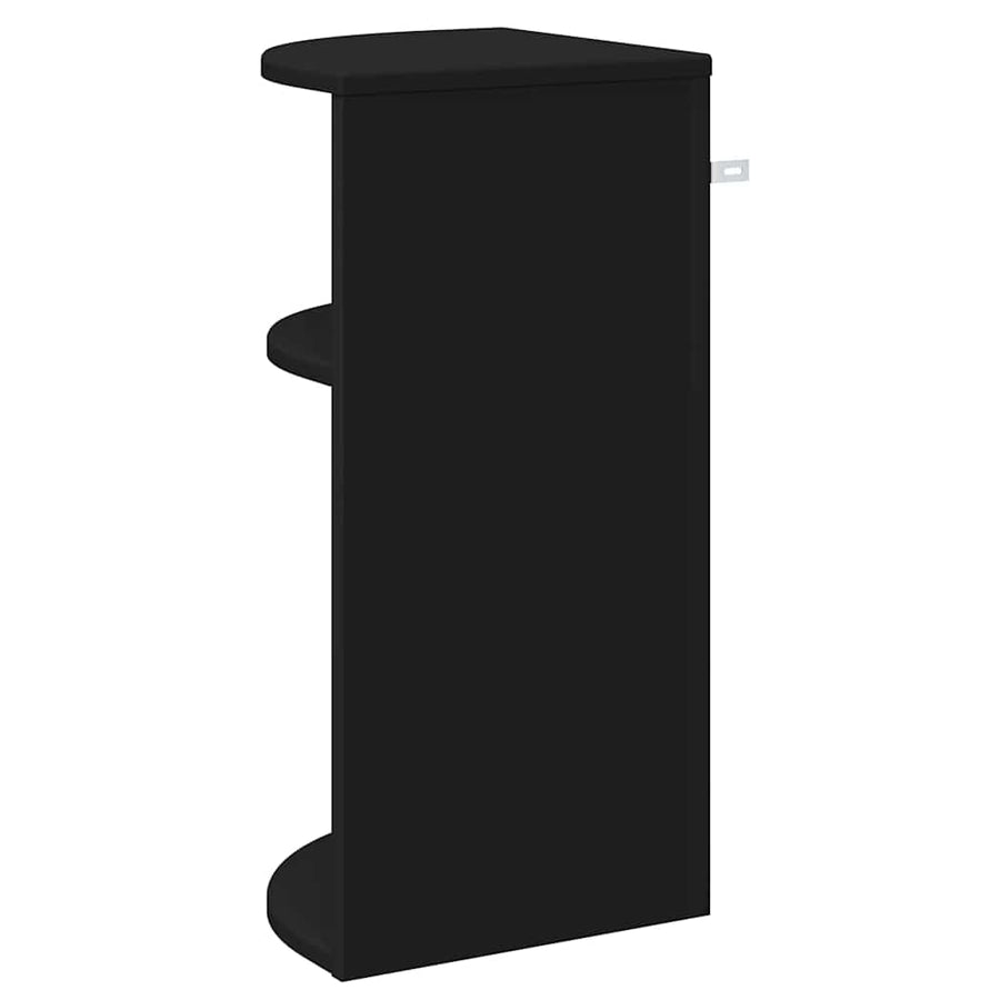 Bijzettafel Zwart 29,6 x 29,6 x 60 cm Bewerkt hout