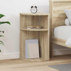 Side Table Sonoma Oak 29.6 x 29.6 x 60 cm Engineered Wood