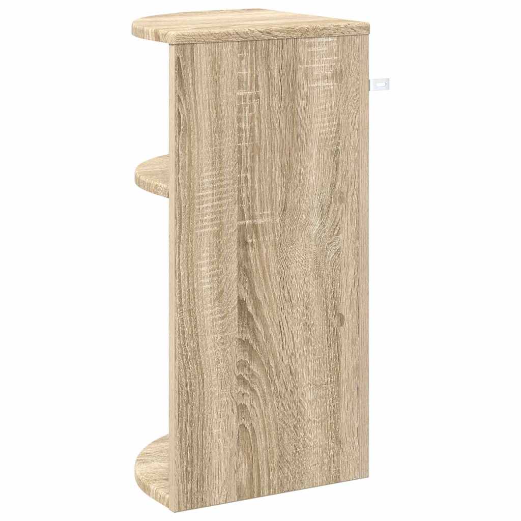 Bijzettafel Sonoma Eiken 29,6 x 29,6 x 60 cm Bewerkt hout
