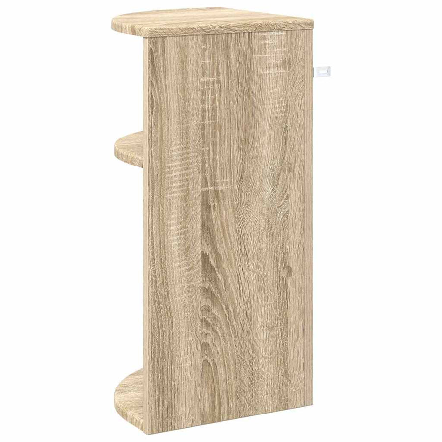 Bijzettafel Sonoma Eiken 29,6 x 29,6 x 60 cm Bewerkt hout