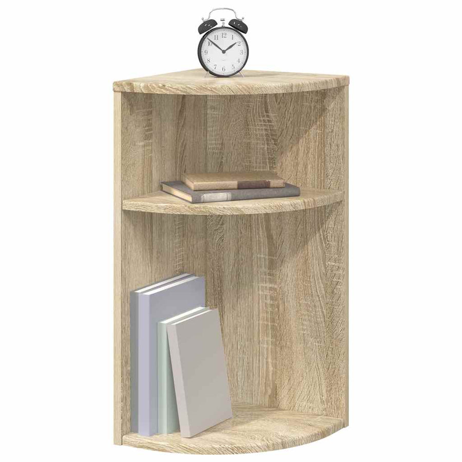Bijzettafel Sonoma Eiken 29,6 x 29,6 x 60 cm Bewerkt hout