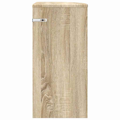 Bijzettafel Sonoma Eiken 29,6 x 29,6 x 60 cm Bewerkt hout