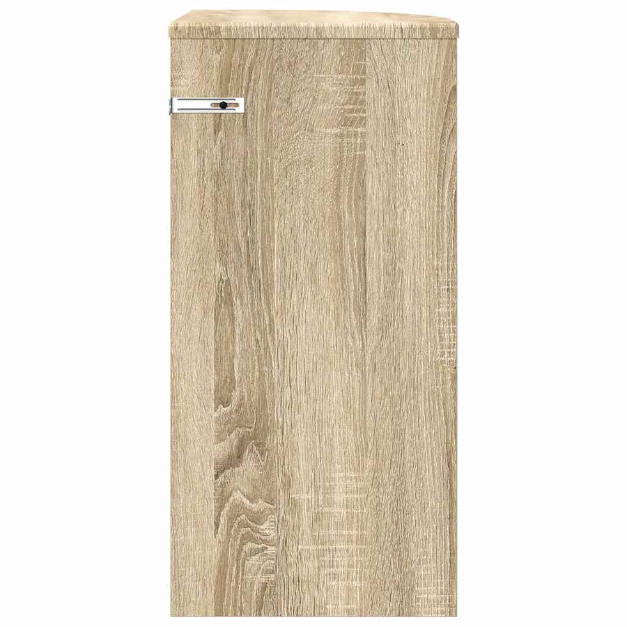 Bijzettafel Sonoma Eiken 29,6 x 29,6 x 60 cm Bewerkt hout