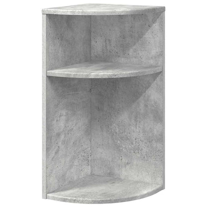 Bijzettafel Beton Grijs 29,6 x 29,6 x 60 cm Bewerkt hout