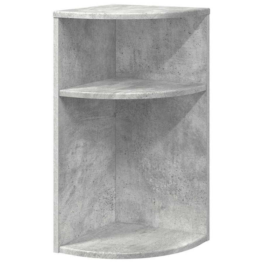 Bijzettafel Beton Grijs 29,6 x 29,6 x 60 cm Bewerkt hout