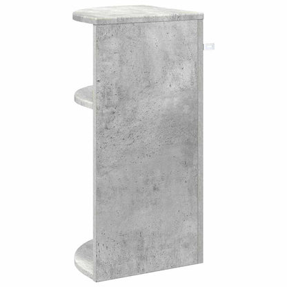 Bijzettafel Beton Grijs 29,6 x 29,6 x 60 cm Bewerkt hout