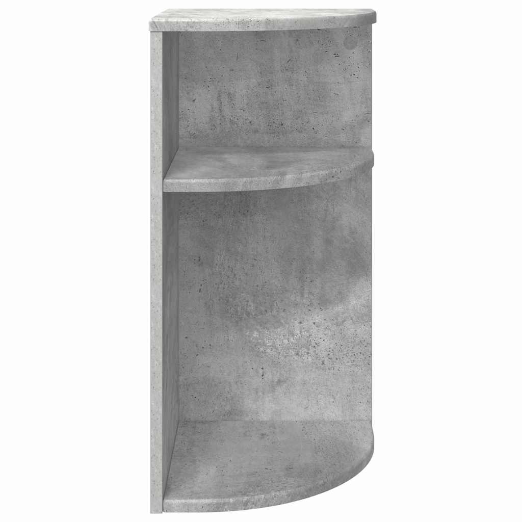 Bijzettafel Beton Grijs 29,6 x 29,6 x 60 cm Bewerkt hout
