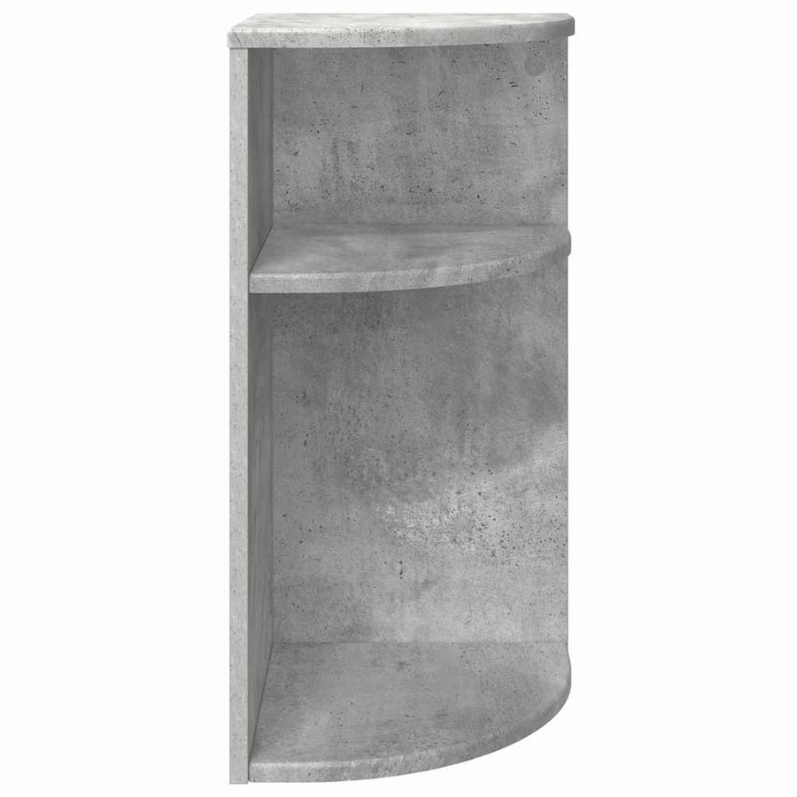 Bijzettafel Beton Grijs 29,6 x 29,6 x 60 cm Bewerkt hout