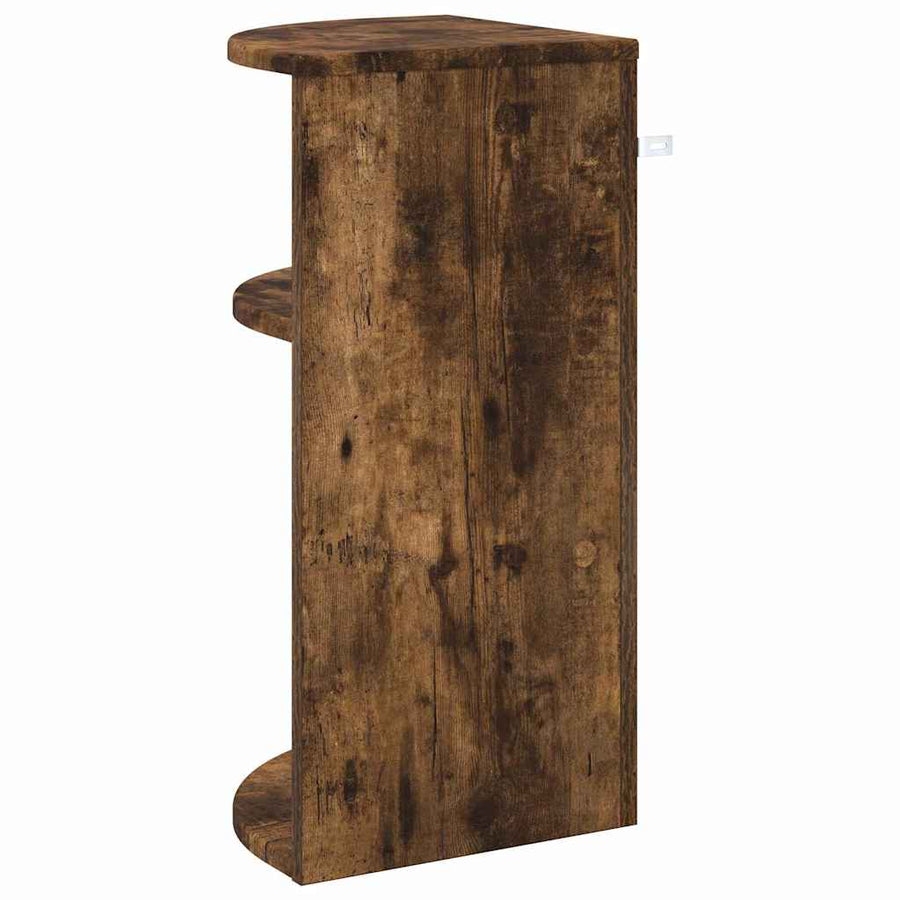 Bijzettafel Gerookt eiken 29,6 x 29,6 x 60 cm Bewerkt hout