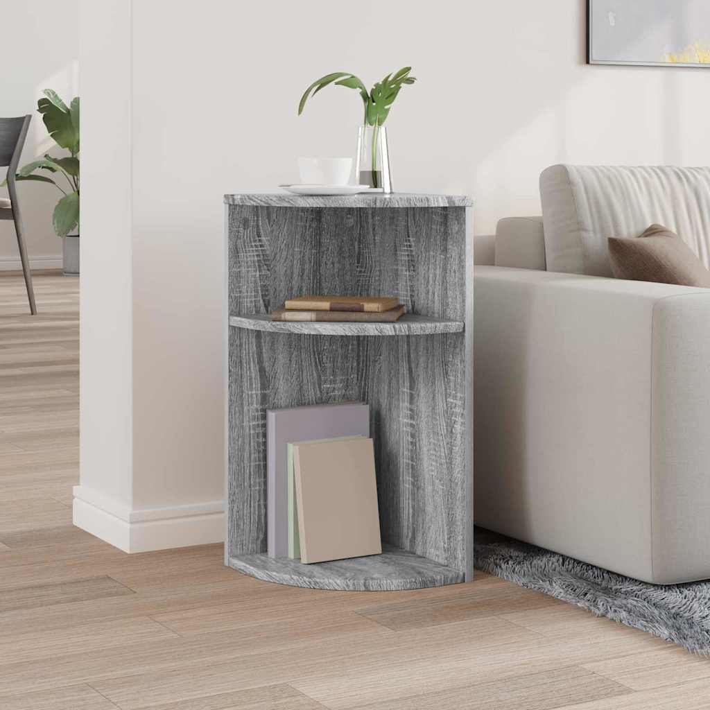 Bijzettafel Grijs Sonoma 29,6 x 29,6 x 60 cm Bewerkt hout