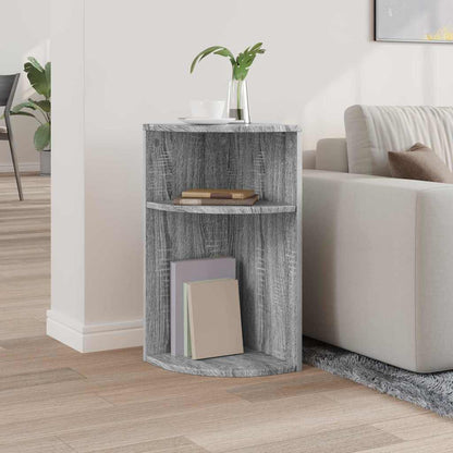 Bijzettafel Grijs Sonoma 29,6 x 29,6 x 60 cm Bewerkt hout