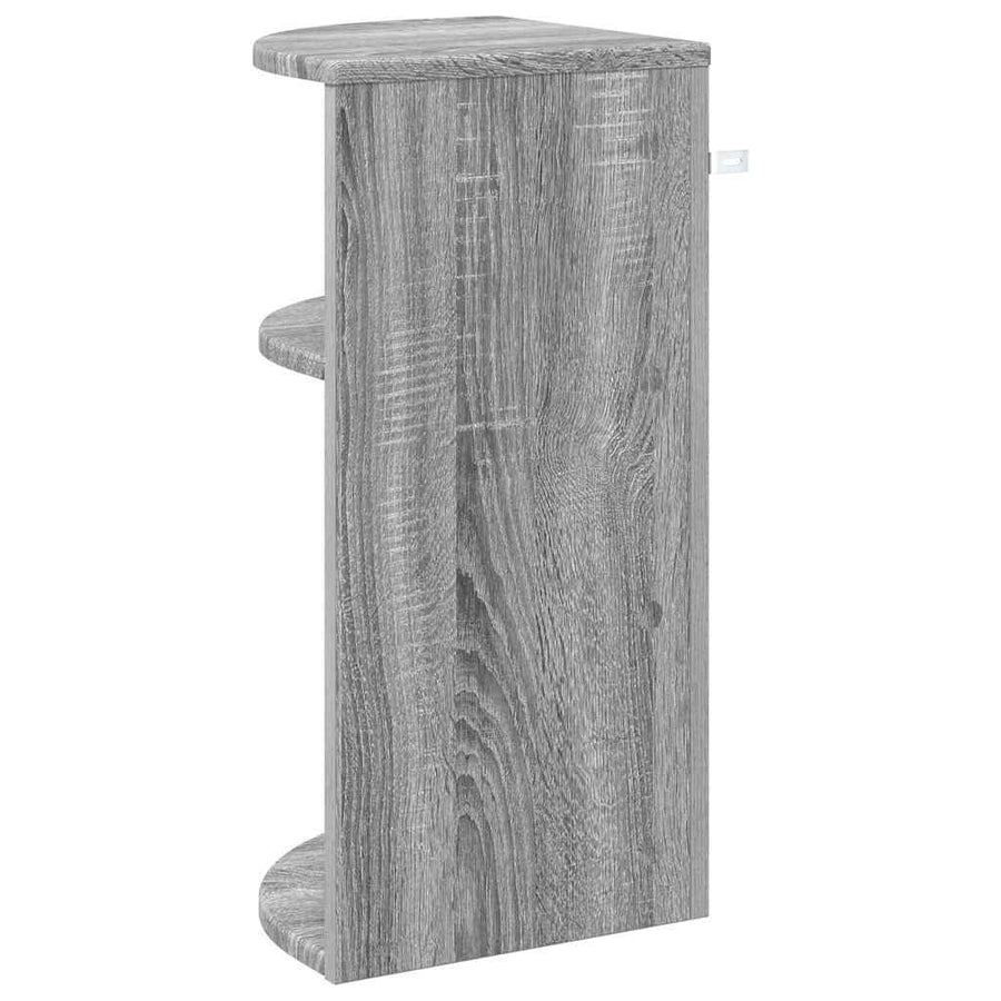 Bijzettafel Grijs Sonoma 29,6 x 29,6 x 60 cm Bewerkt hout