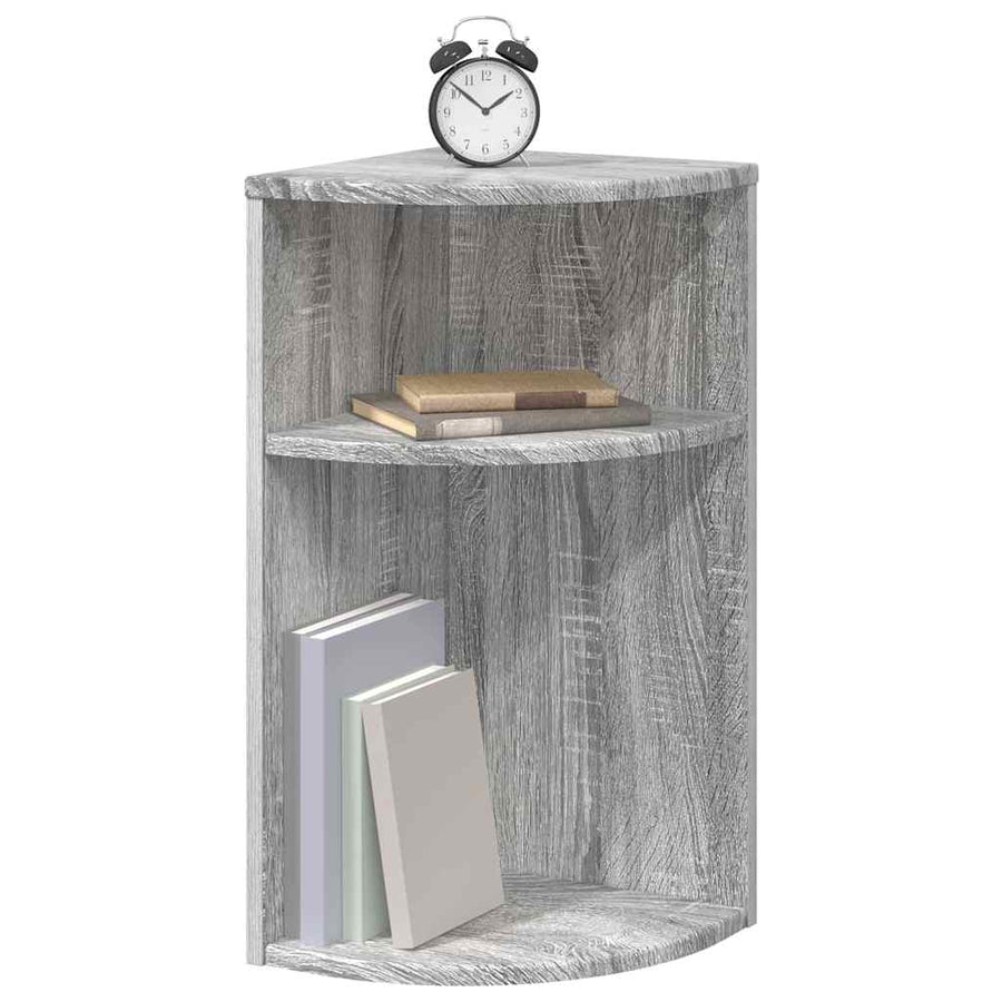 Bijzettafel Grijs Sonoma 29,6 x 29,6 x 60 cm Bewerkt hout