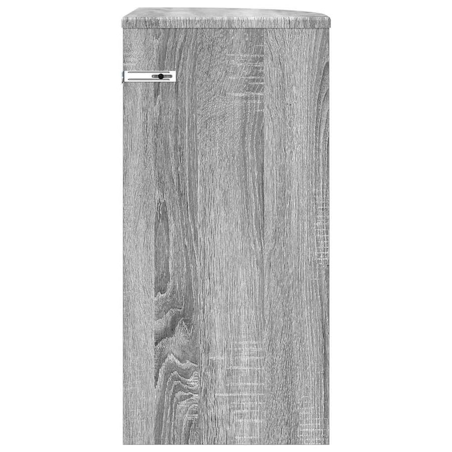 Bijzettafel Grijs Sonoma 29,6 x 29,6 x 60 cm Bewerkt hout