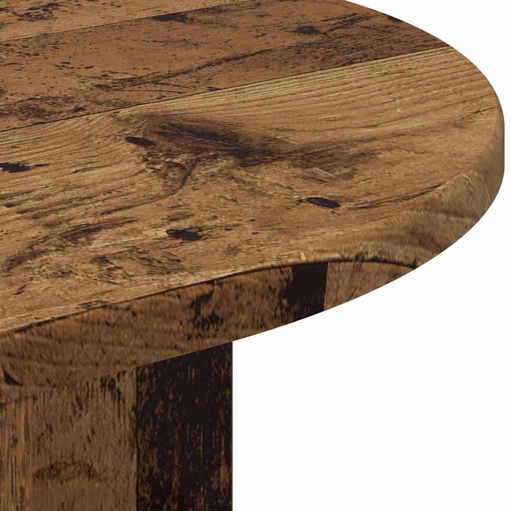 Bijzettafel Oudhout 29,6 x 29,6 x 60 cm Bewerkt hout
