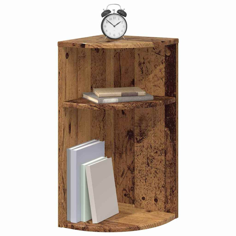 Bijzettafel Oudhout 29,6 x 29,6 x 60 cm Bewerkt hout