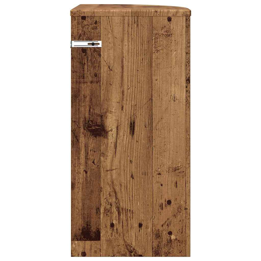 Bijzettafel Oudhout 29,6 x 29,6 x 60 cm Bewerkt hout