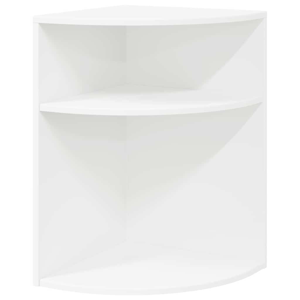 Bijzettafel Wit 39,7 x 39,7 x 60 cm Bewerkt hout