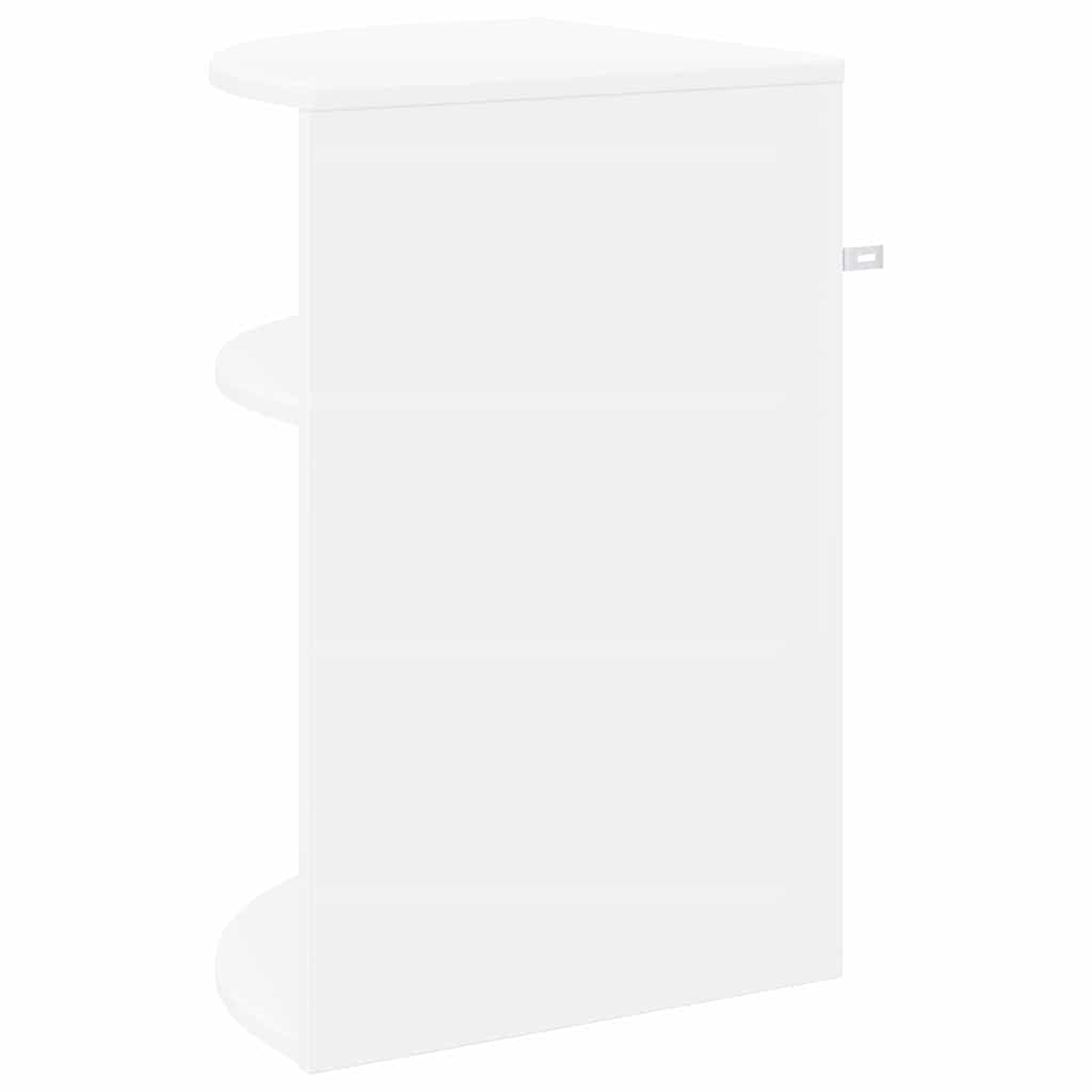 Bijzettafel Wit 39,7 x 39,7 x 60 cm Bewerkt hout