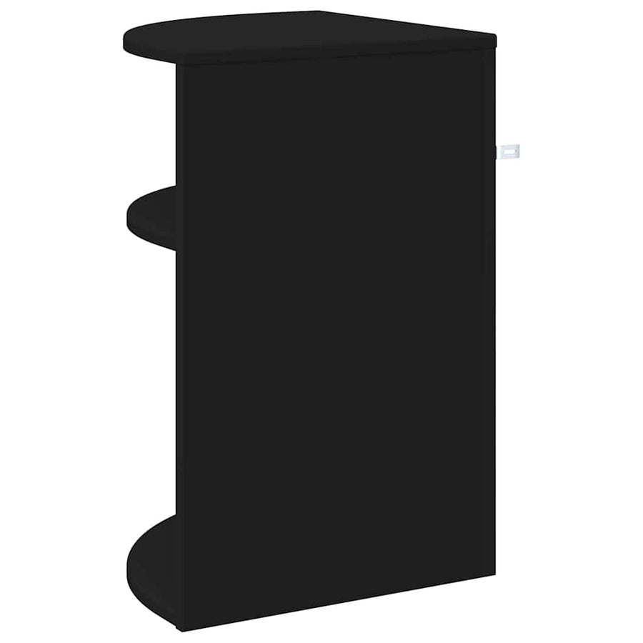 Bijzettafel Zwart 39,7 x 39,7 x 60 cm Bewerkt hout