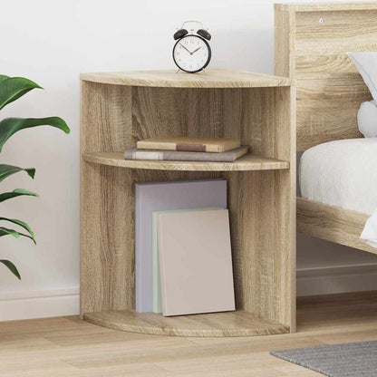 Bijzettafel Sonoma Eiken 39,7 x 39,7 x 60 cm Bewerkt hout