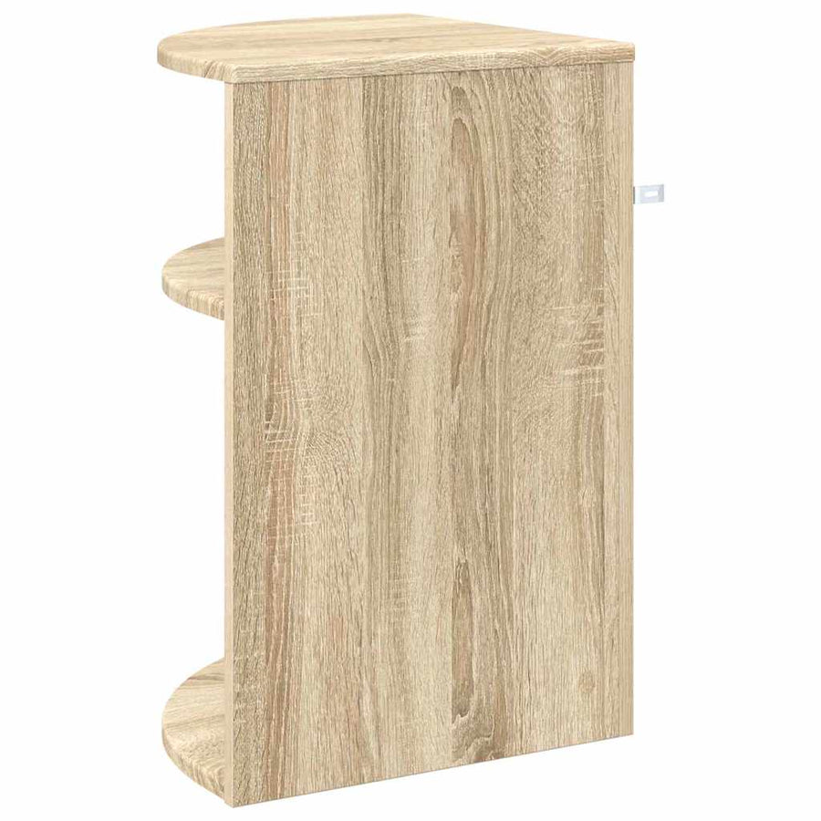 Bijzettafel Sonoma Eiken 39,7 x 39,7 x 60 cm Bewerkt hout