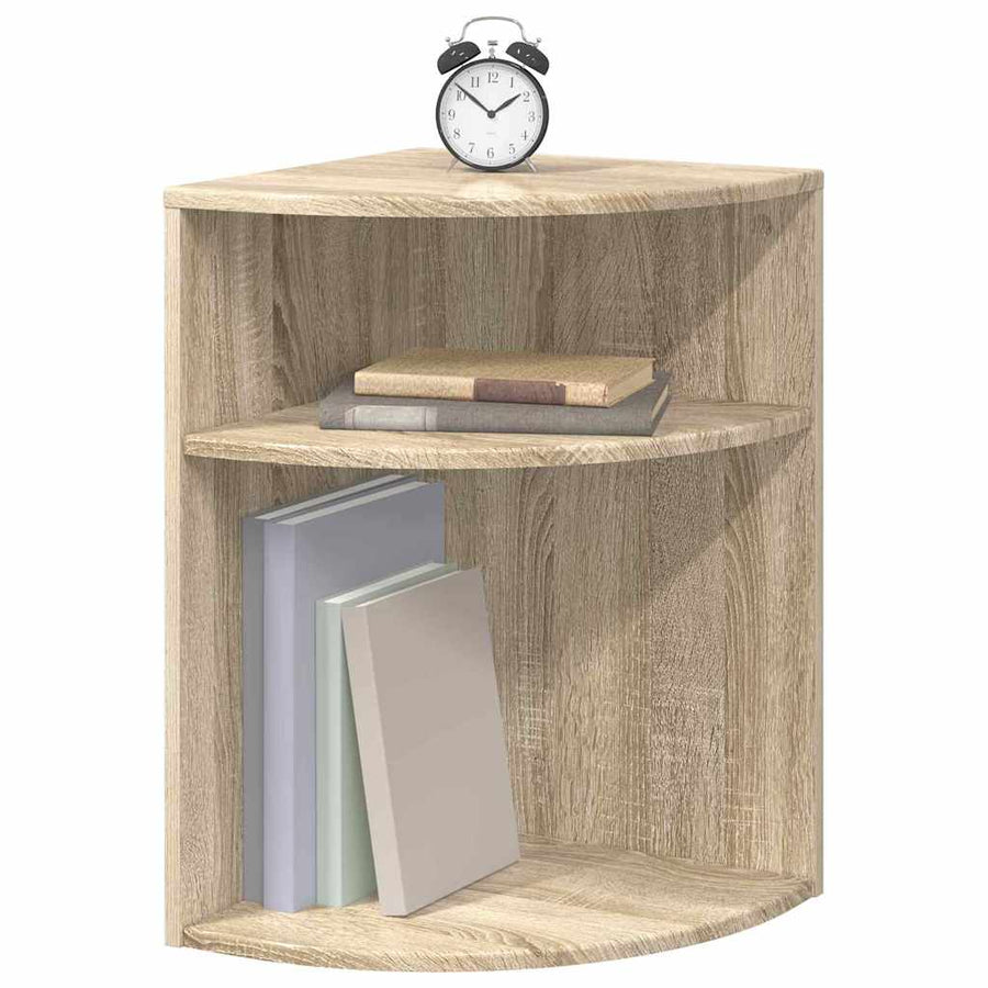 Bijzettafel Sonoma Eiken 39,7 x 39,7 x 60 cm Bewerkt hout