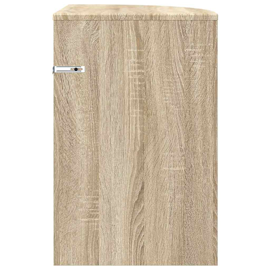 Bijzettafel Sonoma Eiken 39,7 x 39,7 x 60 cm Bewerkt hout