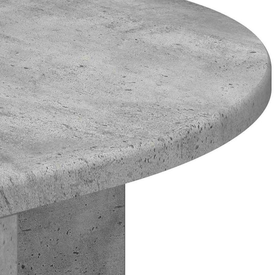 Bijzettafel Beton Grijs 39,7 x 39,7 x 60 cm Bewerkt hout